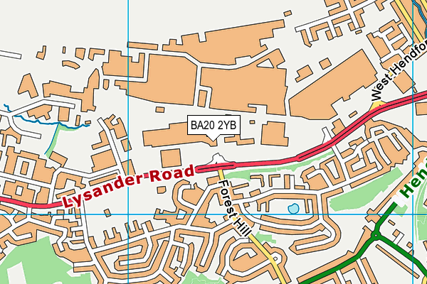 BA20 2YB map - OS VectorMap District (Ordnance Survey) BA20 2YB map - OS VectorMap District (Ordnance Survey)
