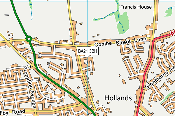 BA21 3BH map - OS VectorMap District (Ordnance Survey) BA21 3BH map - OS VectorMap District (Ordnance Survey)