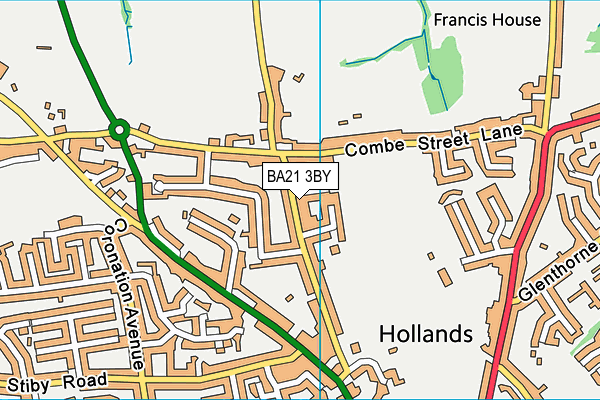 BA21 3BY map - OS VectorMap District (Ordnance Survey) BA21 3BY map - OS VectorMap District (Ordnance Survey)