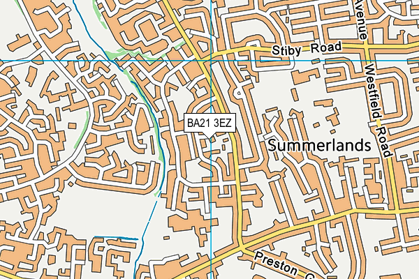 BA21 3EZ map - OS VectorMap District (Ordnance Survey) BA21 3EZ map - OS VectorMap District (Ordnance Survey)