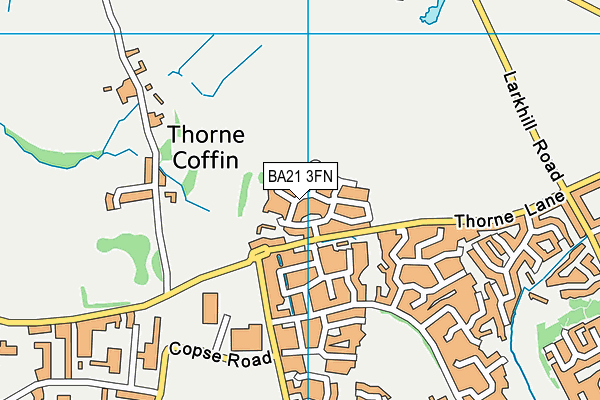 BA21 3FN map - OS VectorMap District (Ordnance Survey) BA21 3FN map - OS VectorMap District (Ordnance Survey)