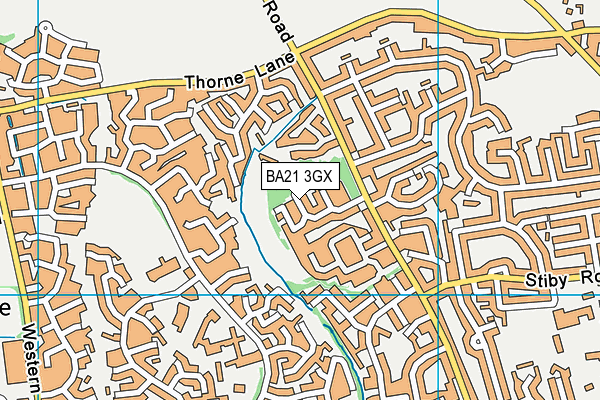 BA21 3GX map - OS VectorMap District (Ordnance Survey) BA21 3GX map - OS VectorMap District (Ordnance Survey)