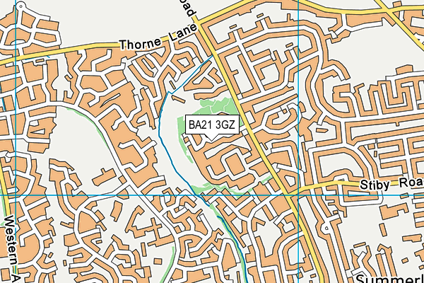 BA21 3GZ map - OS VectorMap District (Ordnance Survey) BA21 3GZ map - OS VectorMap District (Ordnance Survey)