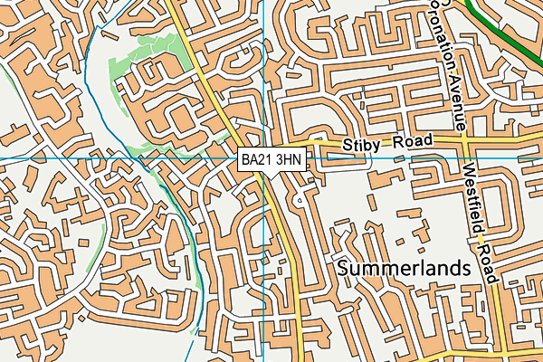 BA21 3HN map - OS VectorMap District (Ordnance Survey) BA21 3HN map - OS VectorMap District (Ordnance Survey)