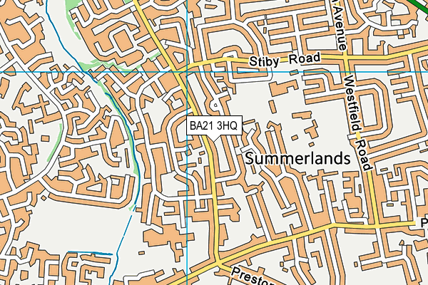 BA21 3HQ map - OS VectorMap District (Ordnance Survey) BA21 3HQ map - OS VectorMap District (Ordnance Survey)