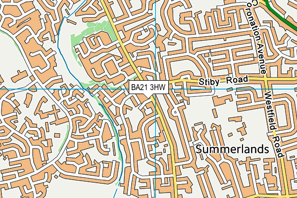 BA21 3HW map - OS VectorMap District (Ordnance Survey) BA21 3HW map - OS VectorMap District (Ordnance Survey)