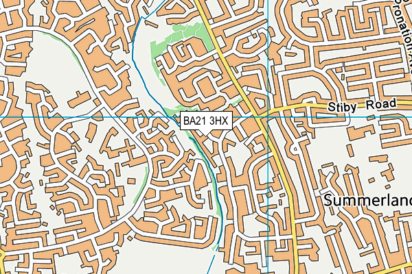 BA21 3HX map - OS VectorMap District (Ordnance Survey) BA21 3HX map - OS VectorMap District (Ordnance Survey)