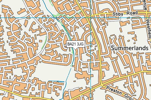 BA21 3JG map - OS VectorMap District (Ordnance Survey) BA21 3JG map - OS VectorMap District (Ordnance Survey)