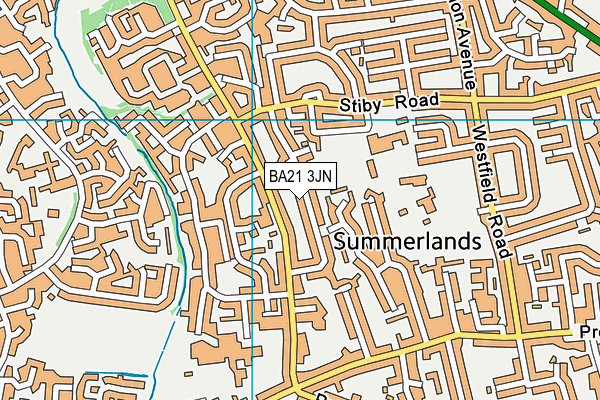 BA21 3JN map - OS VectorMap District (Ordnance Survey) BA21 3JN map - OS VectorMap District (Ordnance Survey)