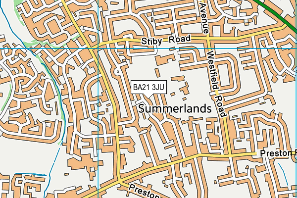BA21 3JU map - OS VectorMap District (Ordnance Survey) BA21 3JU map - OS VectorMap District (Ordnance Survey)