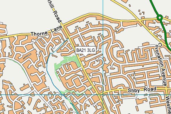 BA21 3LG map - OS VectorMap District (Ordnance Survey) BA21 3LG map - OS VectorMap District (Ordnance Survey)