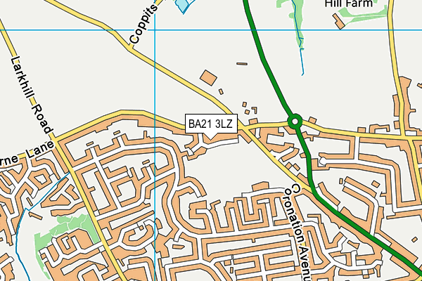 BA21 3LZ map - OS VectorMap District (Ordnance Survey) BA21 3LZ map - OS VectorMap District (Ordnance Survey)