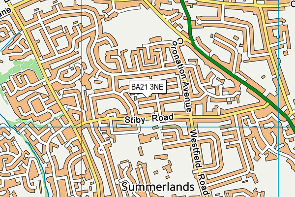 BA21 3NE map - OS VectorMap District (Ordnance Survey) BA21 3NE map - OS VectorMap District (Ordnance Survey)