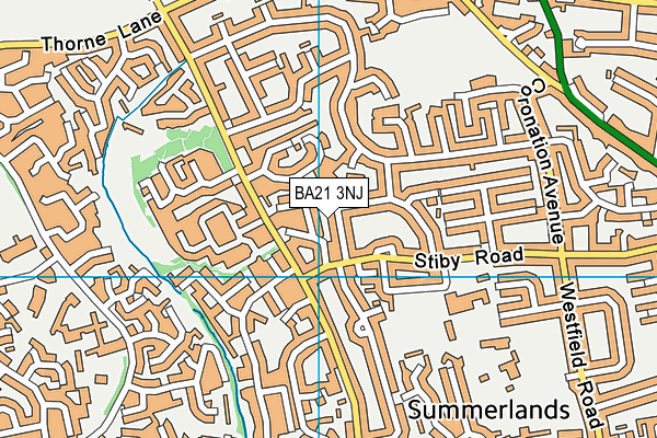 BA21 3NJ map - OS VectorMap District (Ordnance Survey) BA21 3NJ map - OS VectorMap District (Ordnance Survey)