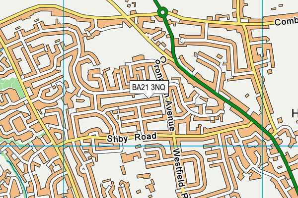 BA21 3NQ map - OS VectorMap District (Ordnance Survey) BA21 3NQ map - OS VectorMap District (Ordnance Survey)