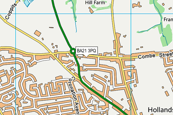 BA21 3PQ map - OS VectorMap District (Ordnance Survey) BA21 3PQ map - OS VectorMap District (Ordnance Survey)