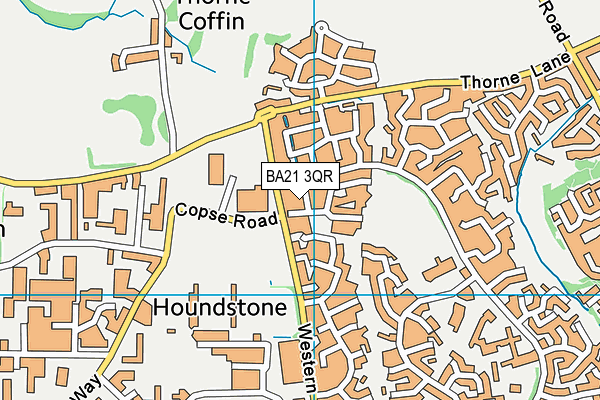 BA21 3QR map - OS VectorMap District (Ordnance Survey) BA21 3QR map - OS VectorMap District (Ordnance Survey)