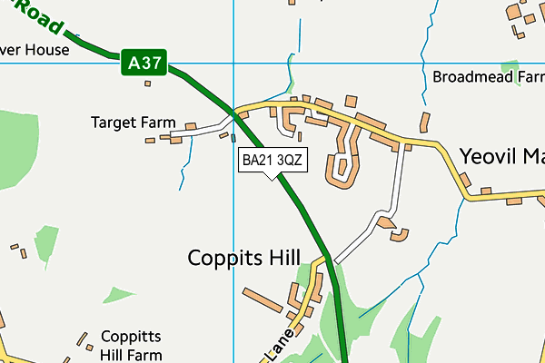 BA21 3QZ map - OS VectorMap District (Ordnance Survey) BA21 3QZ map - OS VectorMap District (Ordnance Survey)