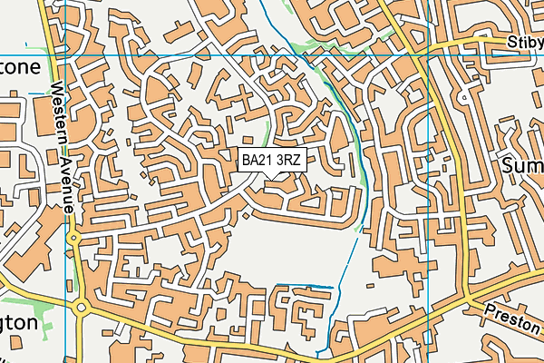 BA21 3RZ map - OS VectorMap District (Ordnance Survey) BA21 3RZ map - OS VectorMap District (Ordnance Survey)