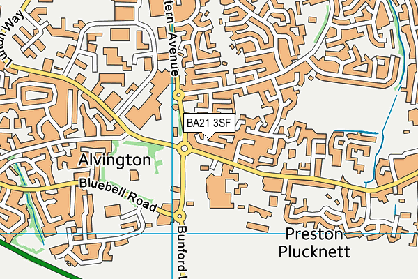 BA21 3SF map - OS VectorMap District (Ordnance Survey) BA21 3SF map - OS VectorMap District (Ordnance Survey)