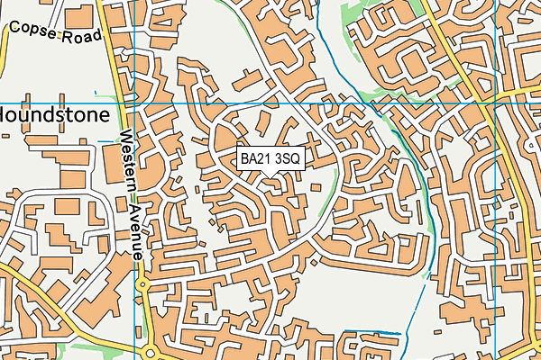 BA21 3SQ map - OS VectorMap District (Ordnance Survey) BA21 3SQ map - OS VectorMap District (Ordnance Survey)