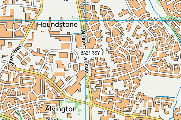 BA21 3SY map - OS VectorMap District (Ordnance Survey) BA21 3SY map - OS VectorMap District (Ordnance Survey)