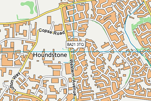 BA21 3TQ map - OS VectorMap District (Ordnance Survey)