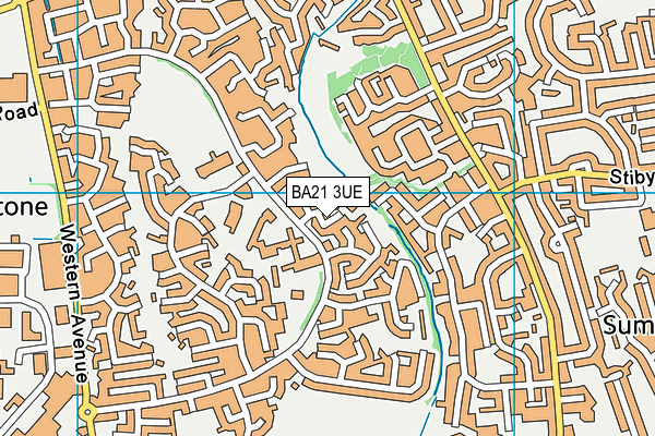 BA21 3UE map - OS VectorMap District (Ordnance Survey) BA21 3UE map - OS VectorMap District (Ordnance Survey)