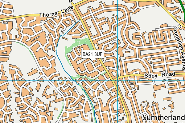 BA21 3UF map - OS VectorMap District (Ordnance Survey) BA21 3UF map - OS VectorMap District (Ordnance Survey)