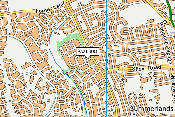 BA21 3UQ map - OS VectorMap District (Ordnance Survey) BA21 3UQ map - OS VectorMap District (Ordnance Survey)
