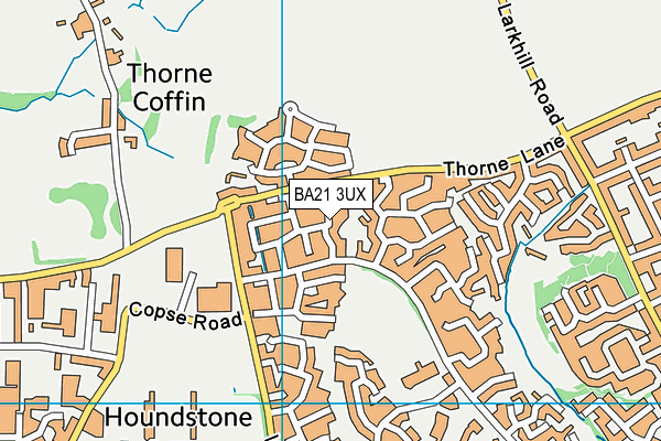 BA21 3UX map - OS VectorMap District (Ordnance Survey) BA21 3UX map - OS VectorMap District (Ordnance Survey)