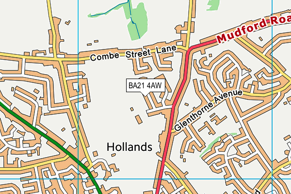 BA21 4AW map - OS VectorMap District (Ordnance Survey) BA21 4AW map - OS VectorMap District (Ordnance Survey)