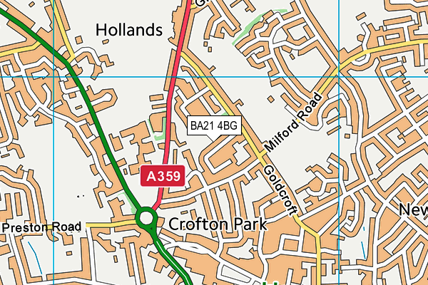 BA21 4BG map - OS VectorMap District (Ordnance Survey) BA21 4BG map - OS VectorMap District (Ordnance Survey)