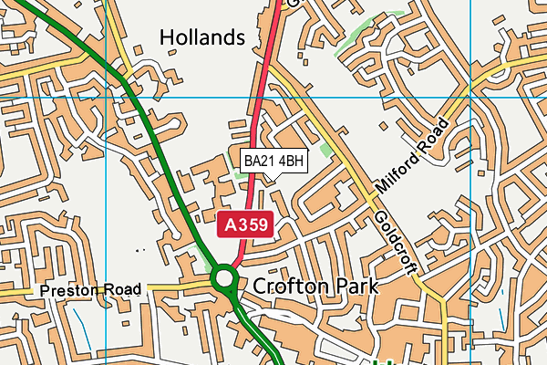 BA21 4BH map - OS VectorMap District (Ordnance Survey) BA21 4BH map - OS VectorMap District (Ordnance Survey)
