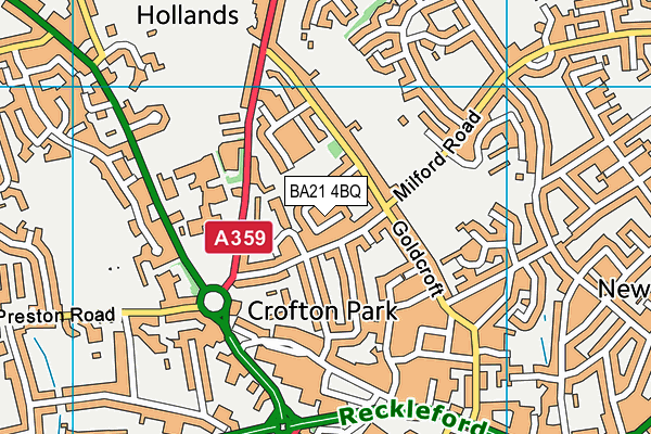 BA21 4BQ map - OS VectorMap District (Ordnance Survey) BA21 4BQ map - OS VectorMap District (Ordnance Survey)