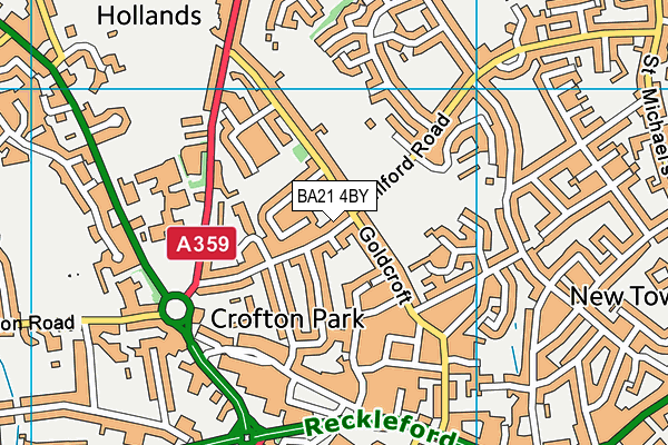 BA21 4BY map - OS VectorMap District (Ordnance Survey) BA21 4BY map - OS VectorMap District (Ordnance Survey)