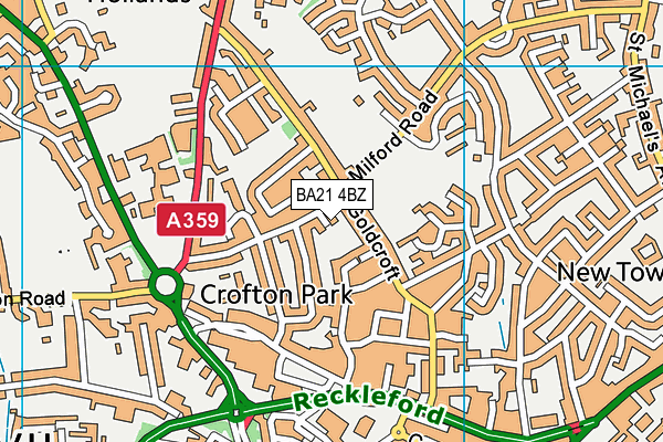 BA21 4BZ map - OS VectorMap District (Ordnance Survey) BA21 4BZ map - OS VectorMap District (Ordnance Survey)