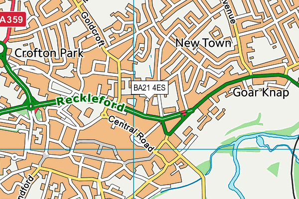 BA21 4ES map - OS VectorMap District (Ordnance Survey)