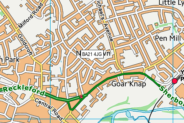 BA21 4JG map - OS VectorMap District (Ordnance Survey) BA21 4JG map - OS VectorMap District (Ordnance Survey)