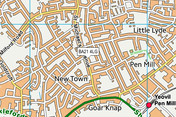 BA21 4LG map - OS VectorMap District (Ordnance Survey) BA21 4LG map - OS VectorMap District (Ordnance Survey)