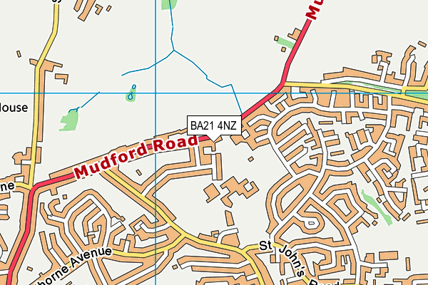 BA21 4NZ map - OS VectorMap District (Ordnance Survey) BA21 4NZ map - OS VectorMap District (Ordnance Survey)