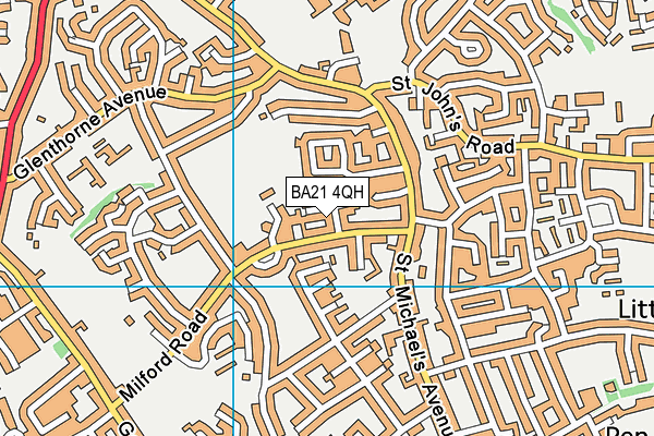 BA21 4QH map - OS VectorMap District (Ordnance Survey) BA21 4QH map - OS VectorMap District (Ordnance Survey)