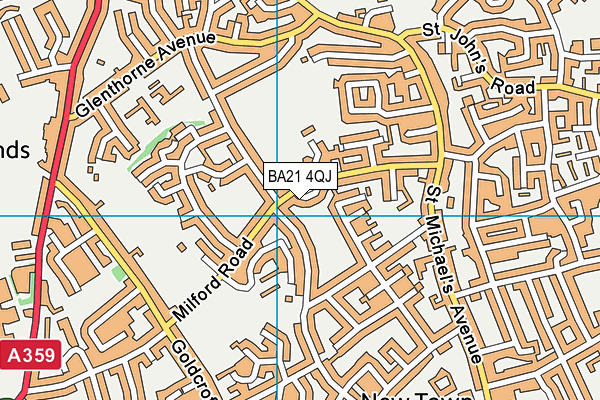 BA21 4QJ map - OS VectorMap District (Ordnance Survey) BA21 4QJ map - OS VectorMap District (Ordnance Survey)