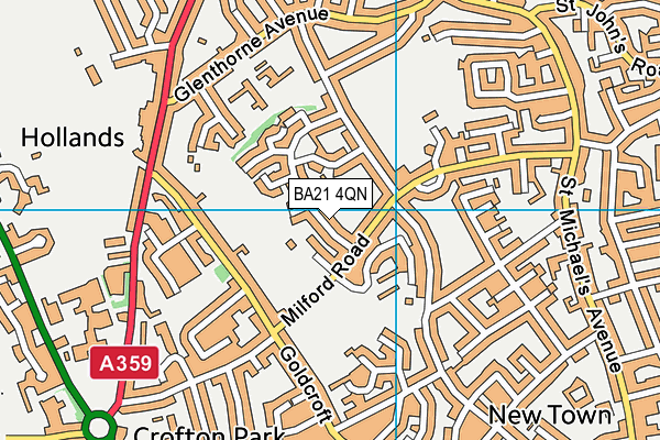 BA21 4QN map - OS VectorMap District (Ordnance Survey) BA21 4QN map - OS VectorMap District (Ordnance Survey)