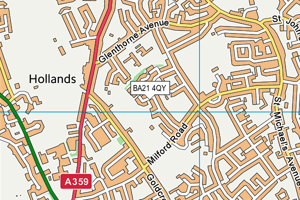 BA21 4QY map - OS VectorMap District (Ordnance Survey) BA21 4QY map - OS VectorMap District (Ordnance Survey)