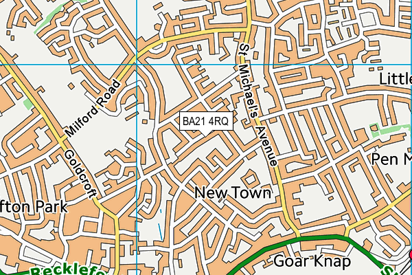 BA21 4RQ map - OS VectorMap District (Ordnance Survey) BA21 4RQ map - OS VectorMap District (Ordnance Survey)