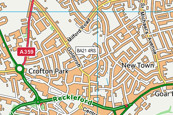 BA21 4RS map - OS VectorMap District (Ordnance Survey) BA21 4RS map - OS VectorMap District (Ordnance Survey)