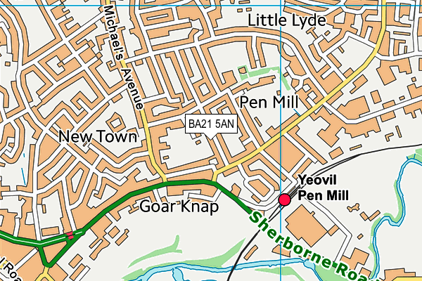 BA21 5AN map - OS VectorMap District (Ordnance Survey) BA21 5AN map - OS VectorMap District (Ordnance Survey)