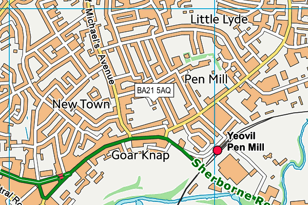 BA21 5AQ map - OS VectorMap District (Ordnance Survey) BA21 5AQ map - OS VectorMap District (Ordnance Survey)