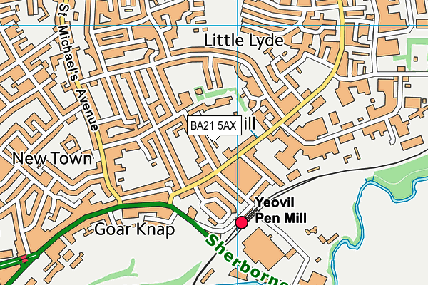 BA21 5AX map - OS VectorMap District (Ordnance Survey) BA21 5AX map - OS VectorMap District (Ordnance Survey)